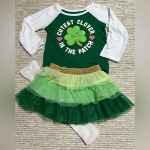 12m St. Patrick’s Day Baby Girl Outfit